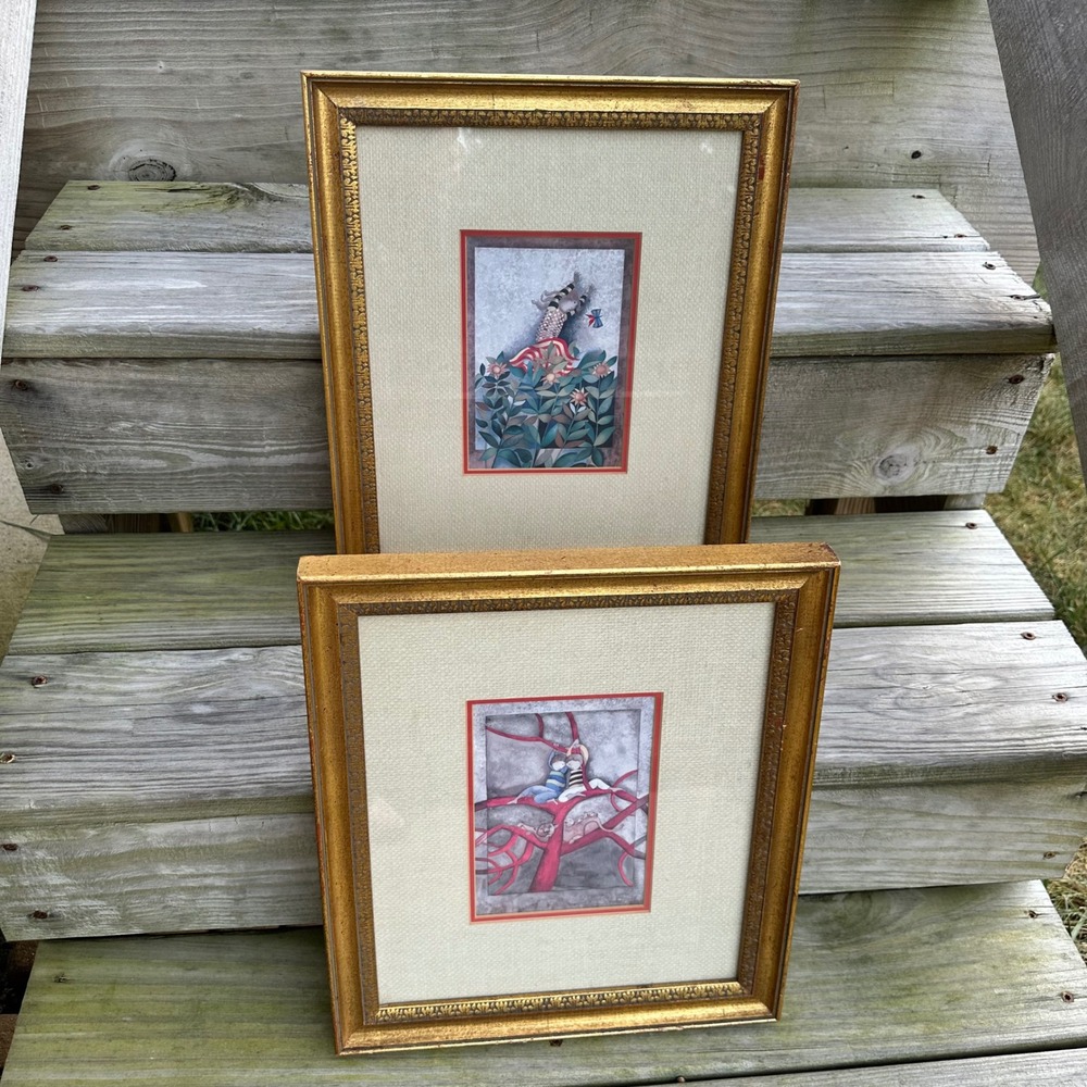 Graciela Rodo Boulanger Print Set 1979 14x12 Gold Framed Lithographs Vintage - Picture 10 of 14
